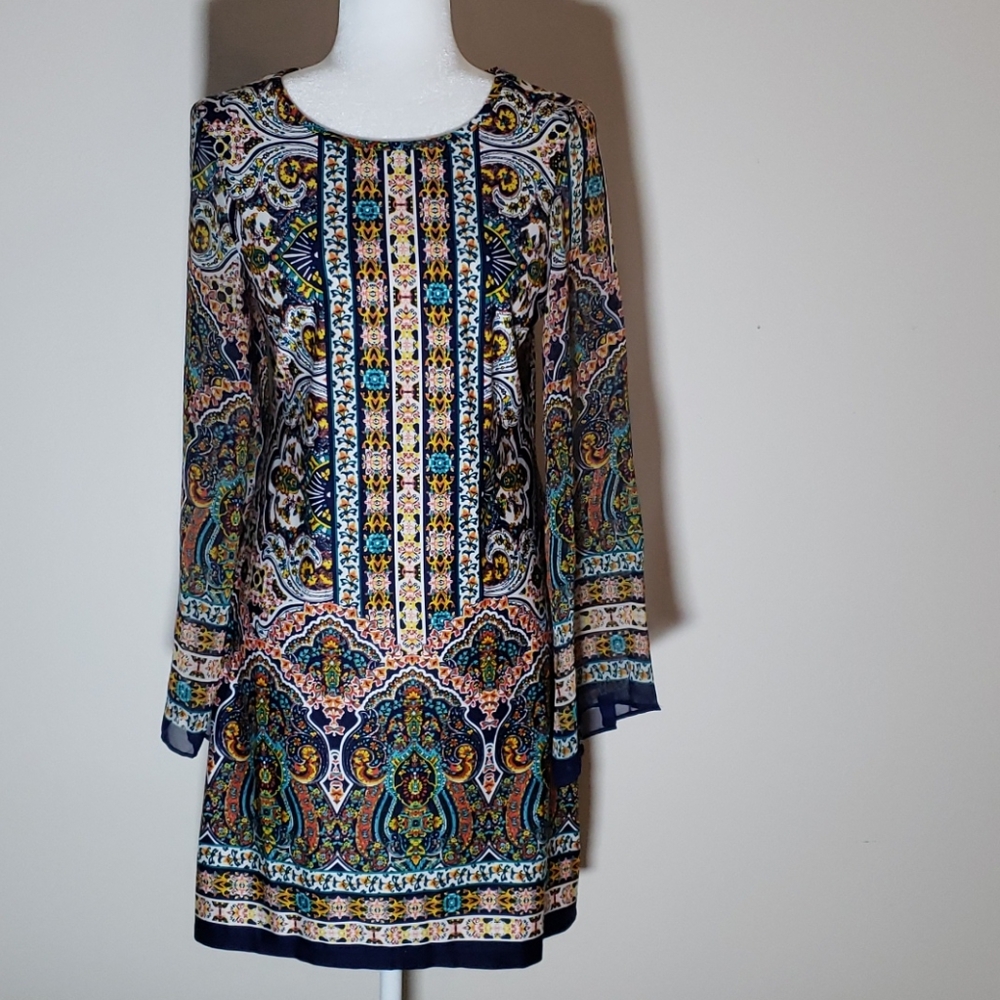 Olivia Matthews Retro Paisley Dress Size S